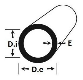 Tubo Redondo Alumínio 3/4 (19mm) X 1/16 (1,6mm) X 2mt (2und)