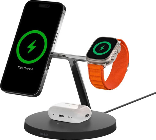 Belkin - Boostcharge Pro 3-in-1 Wireless Charging 