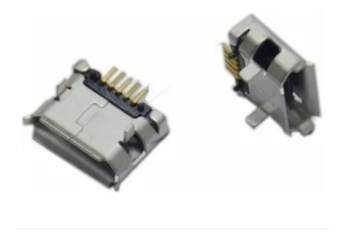 Imagem 4 de 5 de Conector Carga Micro Usb V8-5 Pinos / Cel. Tabl /26 - 15 Un.