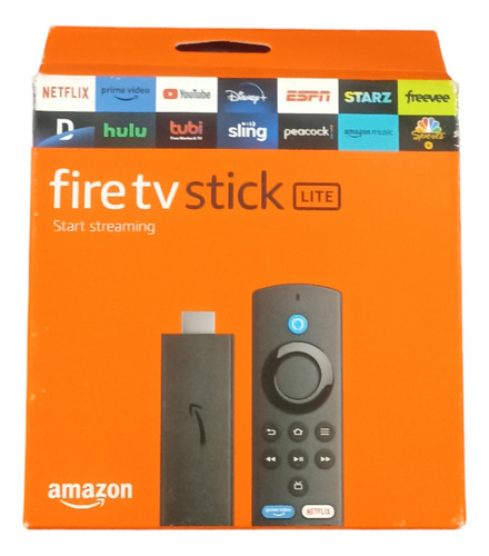 Fire Tv Stick Lite 2a Geração Alexa Amazon Bivolt Cor Preto Preto Padrão