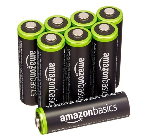 Pilas Aa Rechargeable Batteries Pre-charged, Amazon, 8 Unds