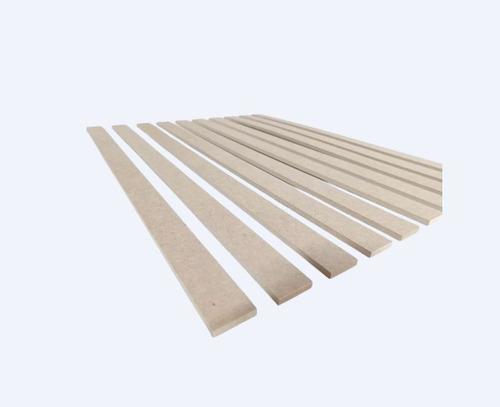 Kit Pares De Réguas  Ripas 100x4cm 18 Peças - Mdf  Mod010