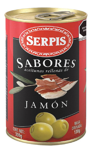 Aceitunas Serpis Rellenas De Jamón Ibérico 300g