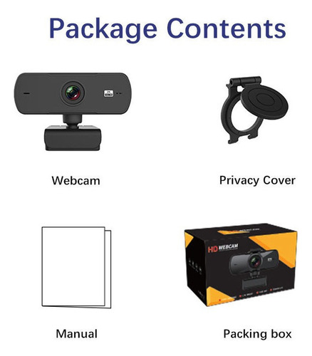 . Webcam 2k Full Hd 1080p Cámara Web Enfoque Automático Con