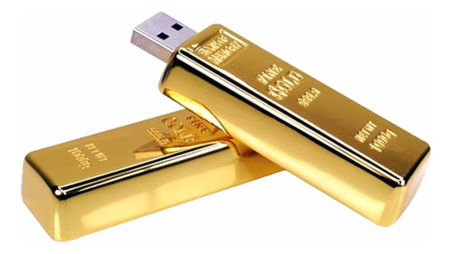 Memoria Usb 16 Gb: Lingote De Oro, Barra De Oro Flash Drive