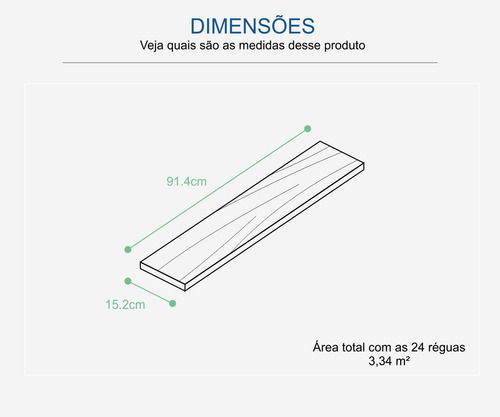 Piso Vinílico Colado Spot Pisos Home Manchester - C/ 3,34m²