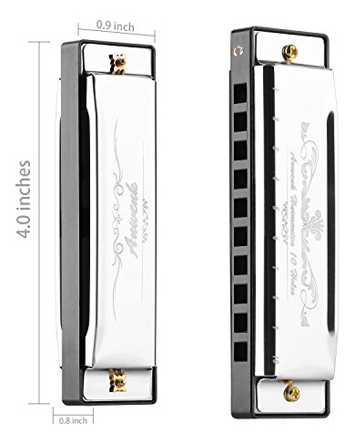 Armonica Diatonica C 10 Hoyos Con Estuche - Ideal Para