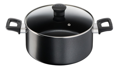 Olla T-fal Supercook 24 Cm / 4.7 Litros Color Negro