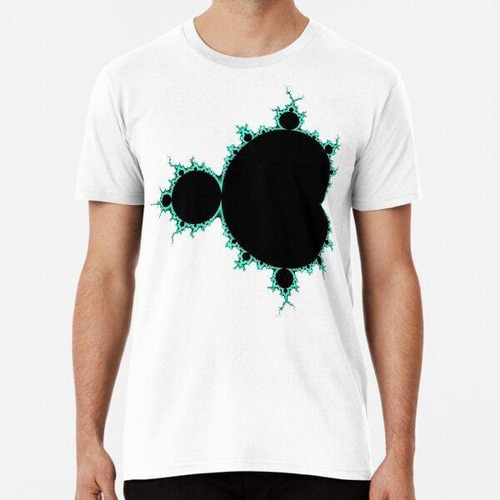 Remera Exquisito Blue Green Mandelbrot Algodon Premium 