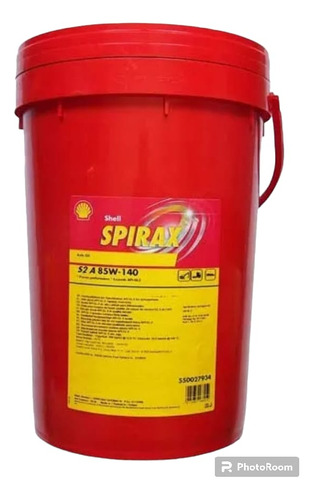 Shell Spirax S2 A 85w140- Balde De 20 Litros