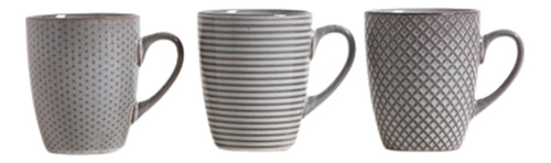 Taza Mug Surtido Gris Weathered 420ml Desayuno Café Té