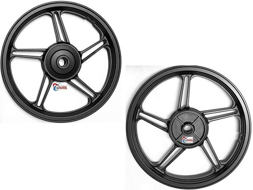 Par De Rodas De Liga Leve Modelo 5 Palitos Titan 150 Ks 2007