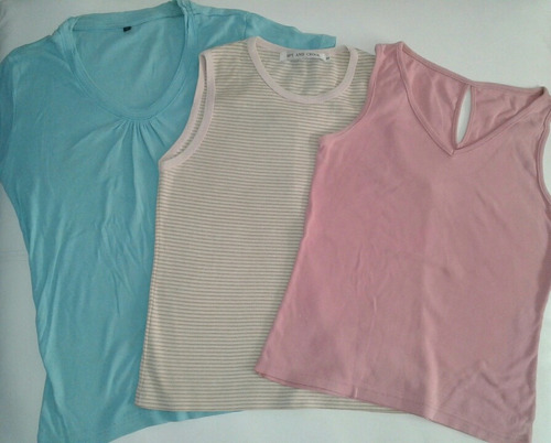 Lote De Remeras Blusas Musculosas Dama Mujer Talle S 