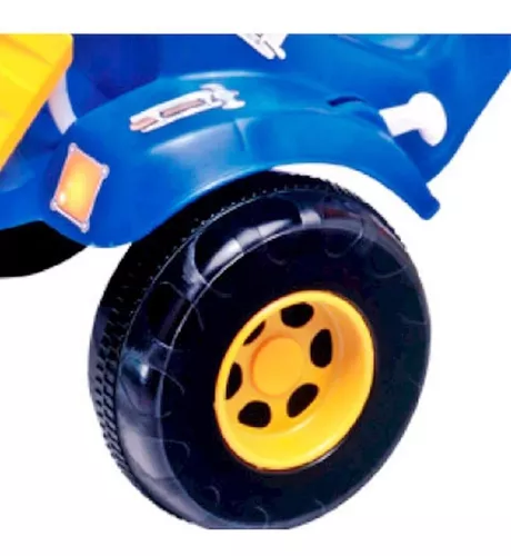 Triciclo Tico Tico Bichos Motoca Infantil Velotrol Menino Azul