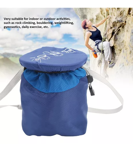  Bolsa de almacenamiento de polvo de magnesio con cordón para  escalada en roca, gimnasia, fitness : Deportes y Actividades al Aire Libre