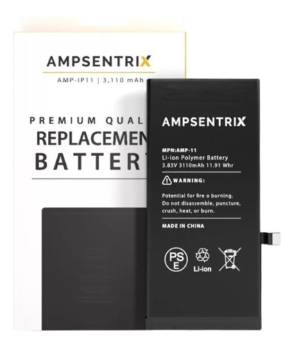 Bateria Ampsentrix Para iPhone 11 (sin Tag-on) Premiun 