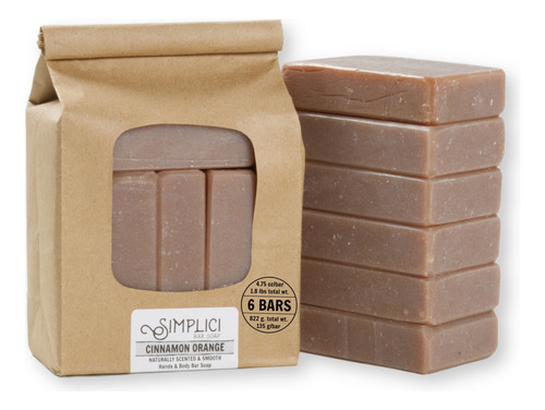 Jabón Natural De Canela Y Naranja Simplici (suave + Esencia