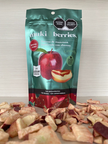Botana Saludable De Manzana Chamoy Crujiente 100% Natural