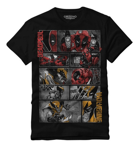 Playera De Deadpool X Wolverine Marca Obzeno