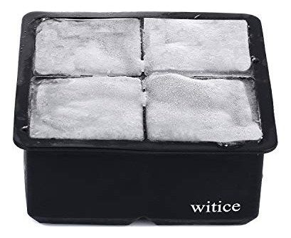 Molde Hielo Whisky Silicona (2.5puLG) - Negro 1 Bandeja