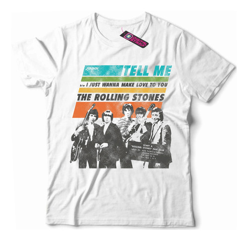 Remera The Rolling Stones Tell Me 5 Dtg Premium