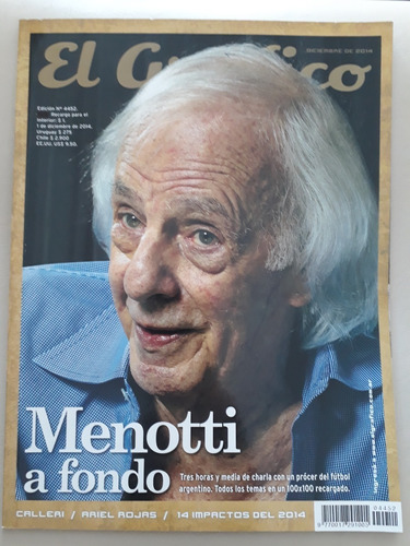 Revista El Grafico Menotti A Fondo Dic 2014  Ed 4452