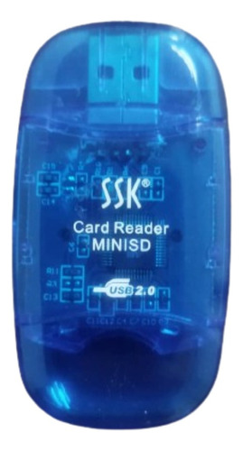 Adaptadores De Memoria Mini Sd ( Azul )