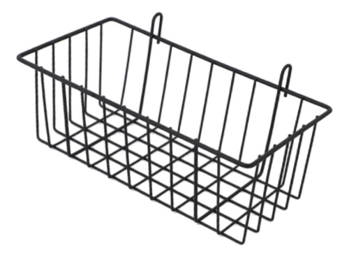 Cesta De Metal Colgante Con Panel De Rejilla De Pared, L