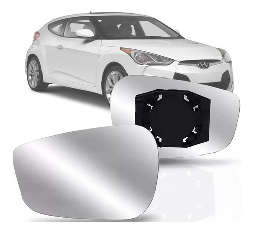 Lente Com Base Retrovisor Direito Hyundai Veloster 2011/2013