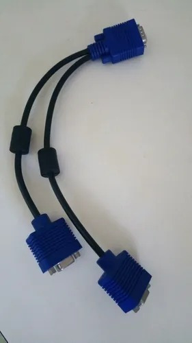 Cable Vga Splitter 1 Macho 2 Hembras