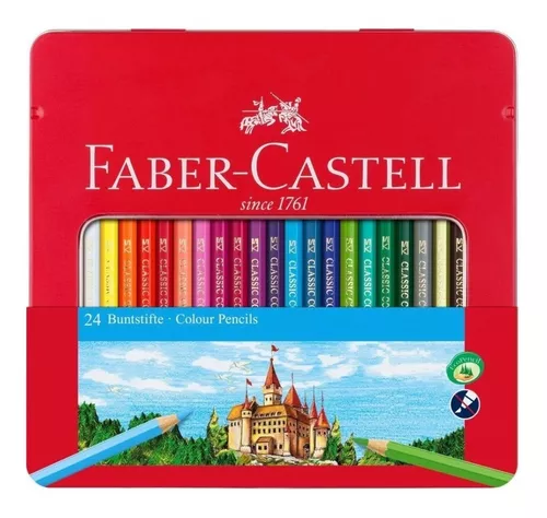 Colores Largos Faber Castell Estuche Rígido X 24 Und