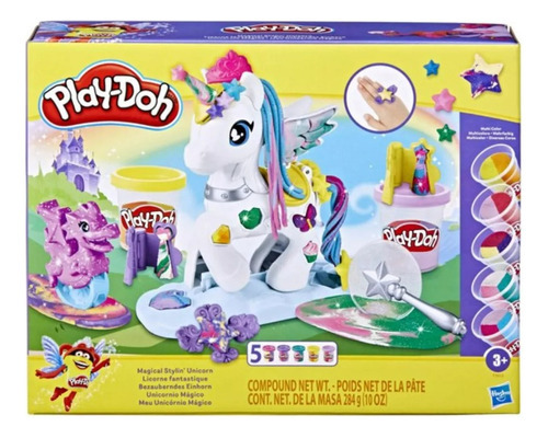 Play-doh Unicornio Magico Playset Con 5 Botes