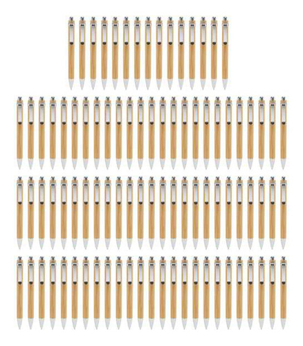 Bolígrafos De Bambú De Tinta Negra De 1 Mm Para Hombres Y Mu