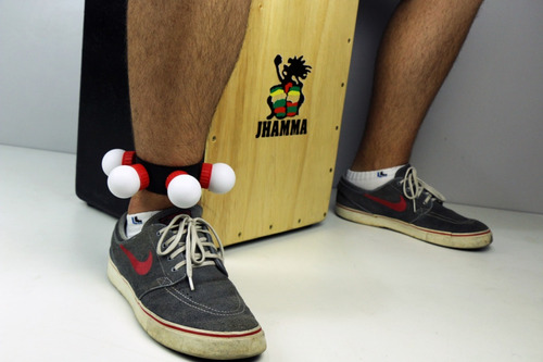 Canela Shaker Ganzá Cajon Jhamma Percussões Chocalho Perna