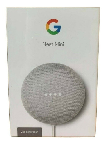 Google Nest Mini Nest Mini 2nd Gen con asistente virtual Google Assistant chalk