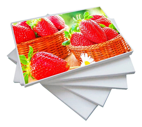 Papel Fotográfico Brilhante A4 115g Glossy Com 500 Folhas