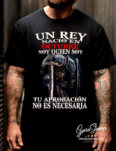 Polera Leyenda Un Rey Impresión Directa