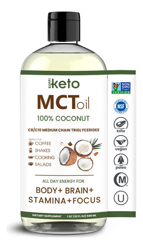 Aceite Mct De Keppi Keto  Aceite De Coco Mct Sin Sabor Y Ac