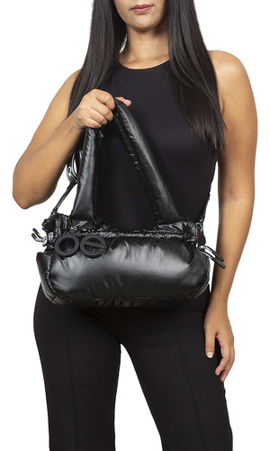 Bolsa Lady Bag Cloe Gafila Grande Color Negro