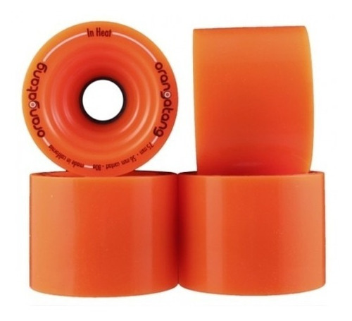 Roda Orangatang In Heat 75mm 80a - 4 Rodas Longboard Skate