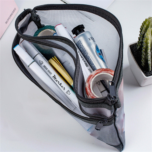 Bolsa Doble Para Bolígrafos U Brief, Malla Transparente, Exa