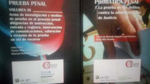 Prueba Penal Y Probática Penal. 2ts. Xavier Abel Lluch