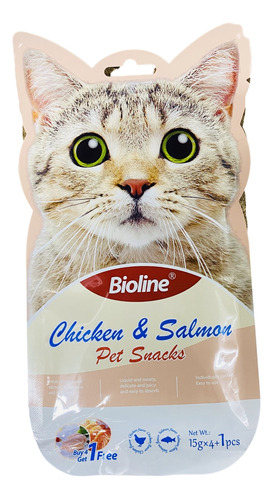 Snack Gato Pollo Y Salmon 15gr