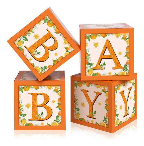 Sabary Cajas De Bebe Con Letras Para Baby Shower, Caja De Bl