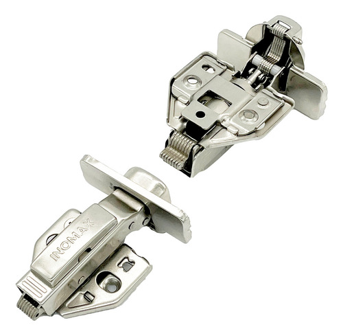 Bisagra Cierre Suave X2 Unidades Hidráulica Clip Base 3d Cazoleta 35 Para Mueble Codo 18 Inomax MB-06-P2