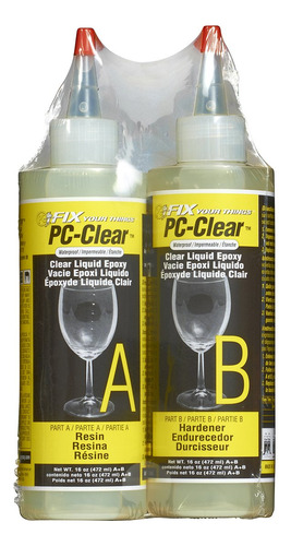 Adhesivo Liquido Con Resina Epoxi Pc-clear De La Marca Pc Pr