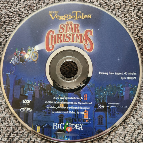 Dvd Veggie Tales - The Star Of Christmas - Niños Solo Dvd