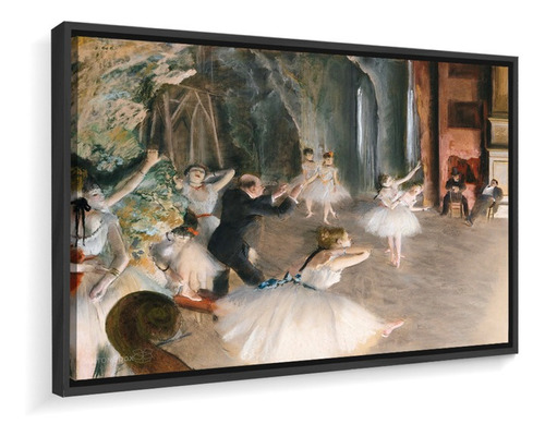 Quadro Canvas Edgar Degas Aula De Balé 82x60