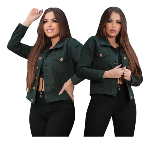 Jaqueta verde militar feminina mercado cheap livre