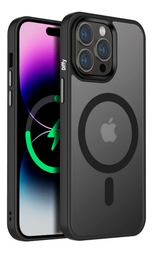 Capa Para iPhone 12 Ao 16 Magnética Carbon - Diffy